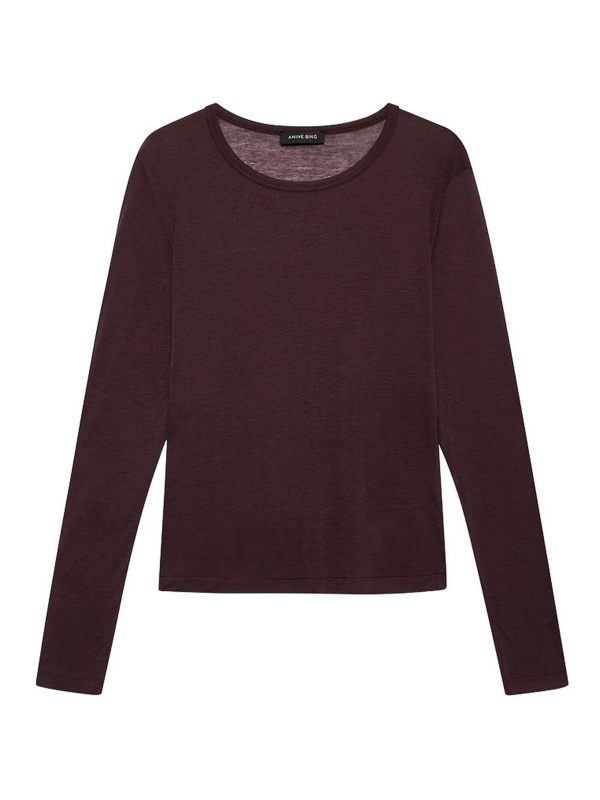 Anine Bing Pull Col Rond - Marron