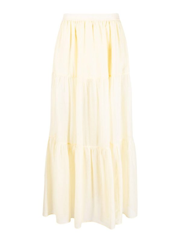 Manebi Jupe Midi - Jaune