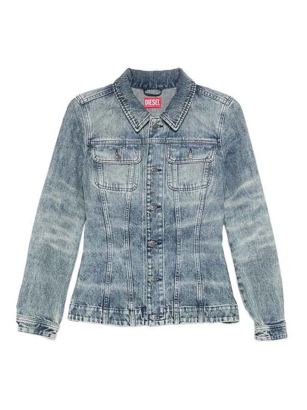 Diesel Veste En Jean - Bleu