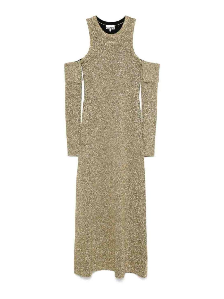 Ganni Jupe Midi - Or