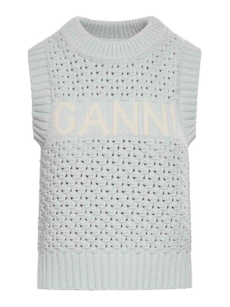Ganni Gilet - Bleu