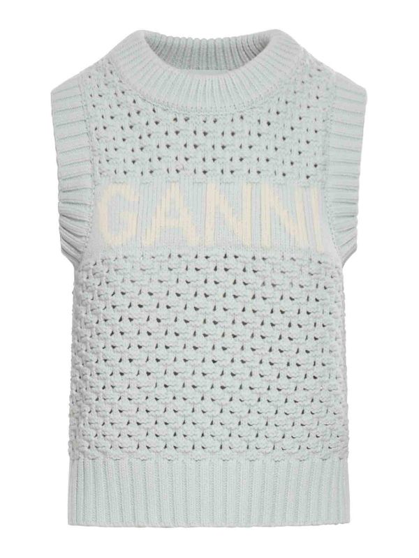 Ganni Gilet - Bleu