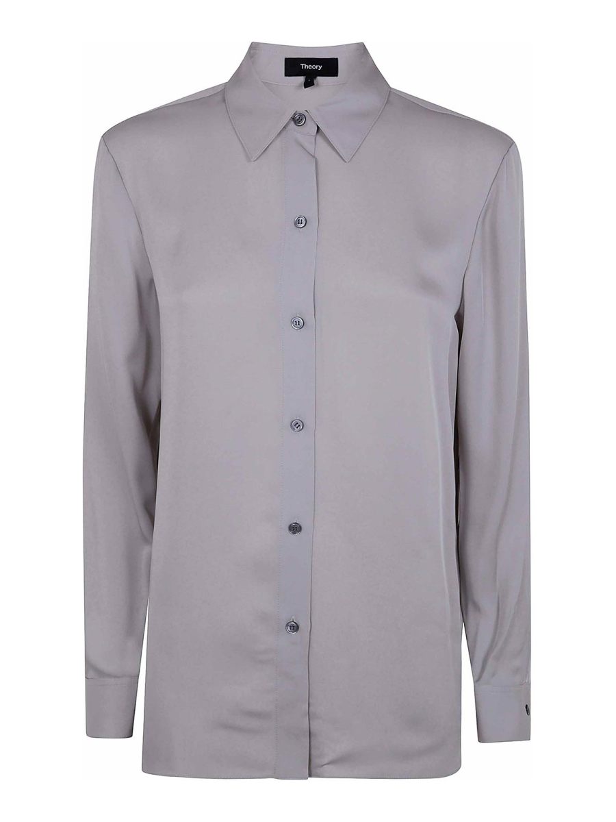 Theory Blouse - Gris