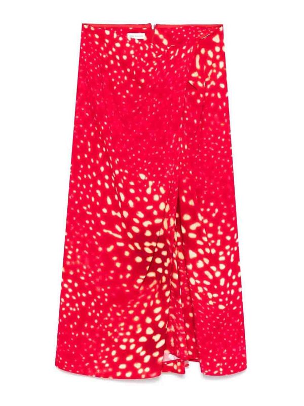 Dries Van Noten Jupe Midi - Rouge