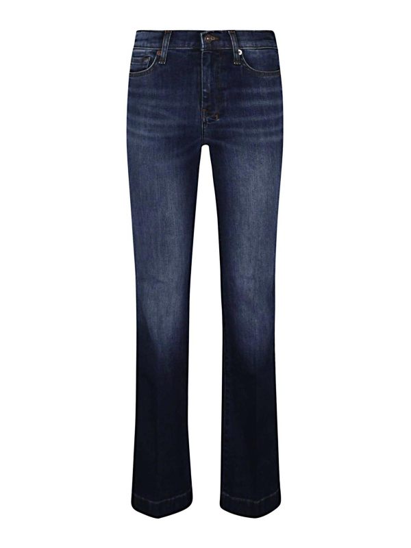 7 For All Mankind Jean Droit - Bleu