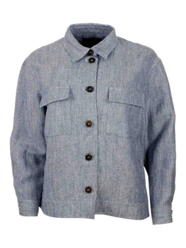 Lorena Antoniazzi Veste Casual - Bleu