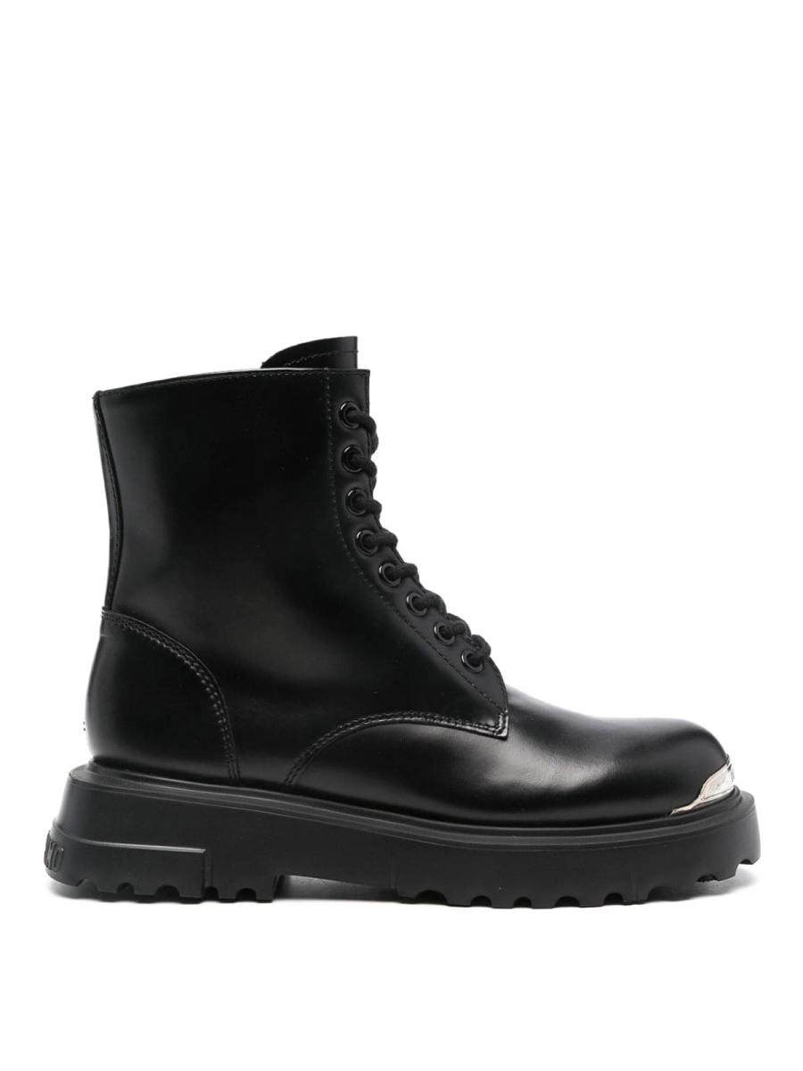 Love Moschino Chaussures À Lacets - Noir