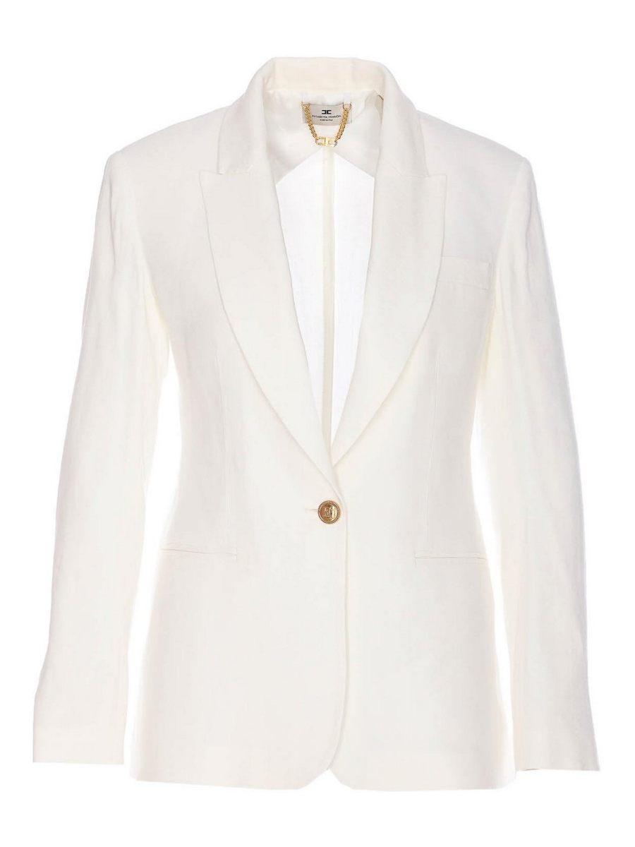 Elisabetta Franchi Veste Casual - Blanc
