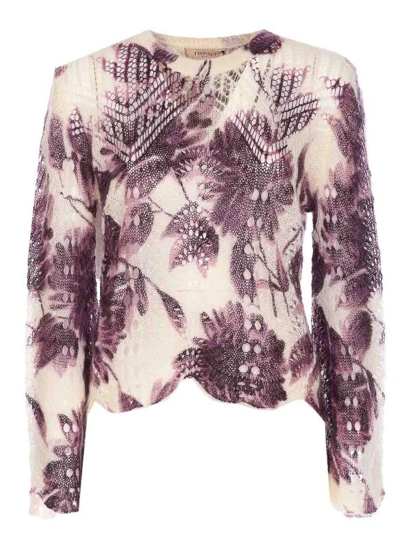 Twinset Pull Col Rond - Violet