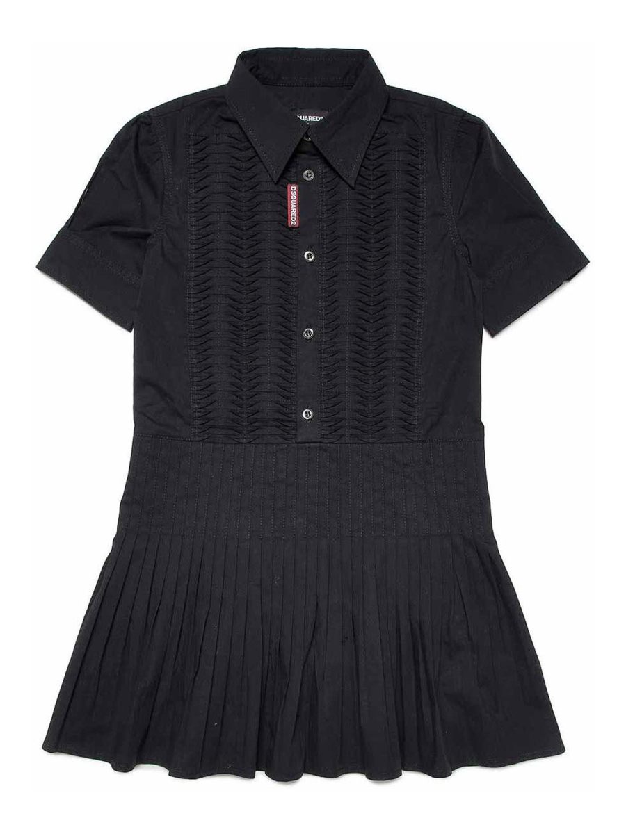 Dsquared2 Robe Au Genou - Noir