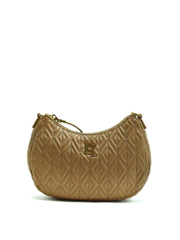 Elisabetta Franchi Sac Porté Épaule - Beig