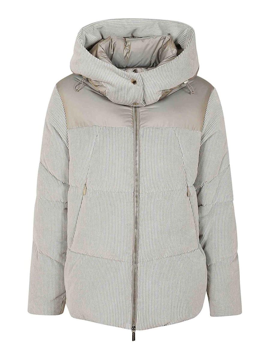 Moorer Blouson Rembourré - Gris