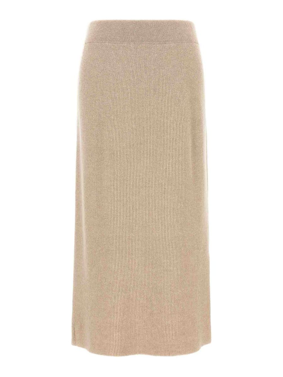 Brunello Cucinelli Jupe Midi - Beige