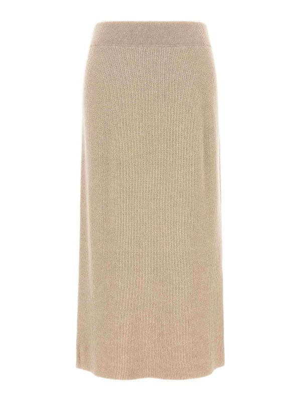 Brunello Cucinelli Jupe Midi - Beige