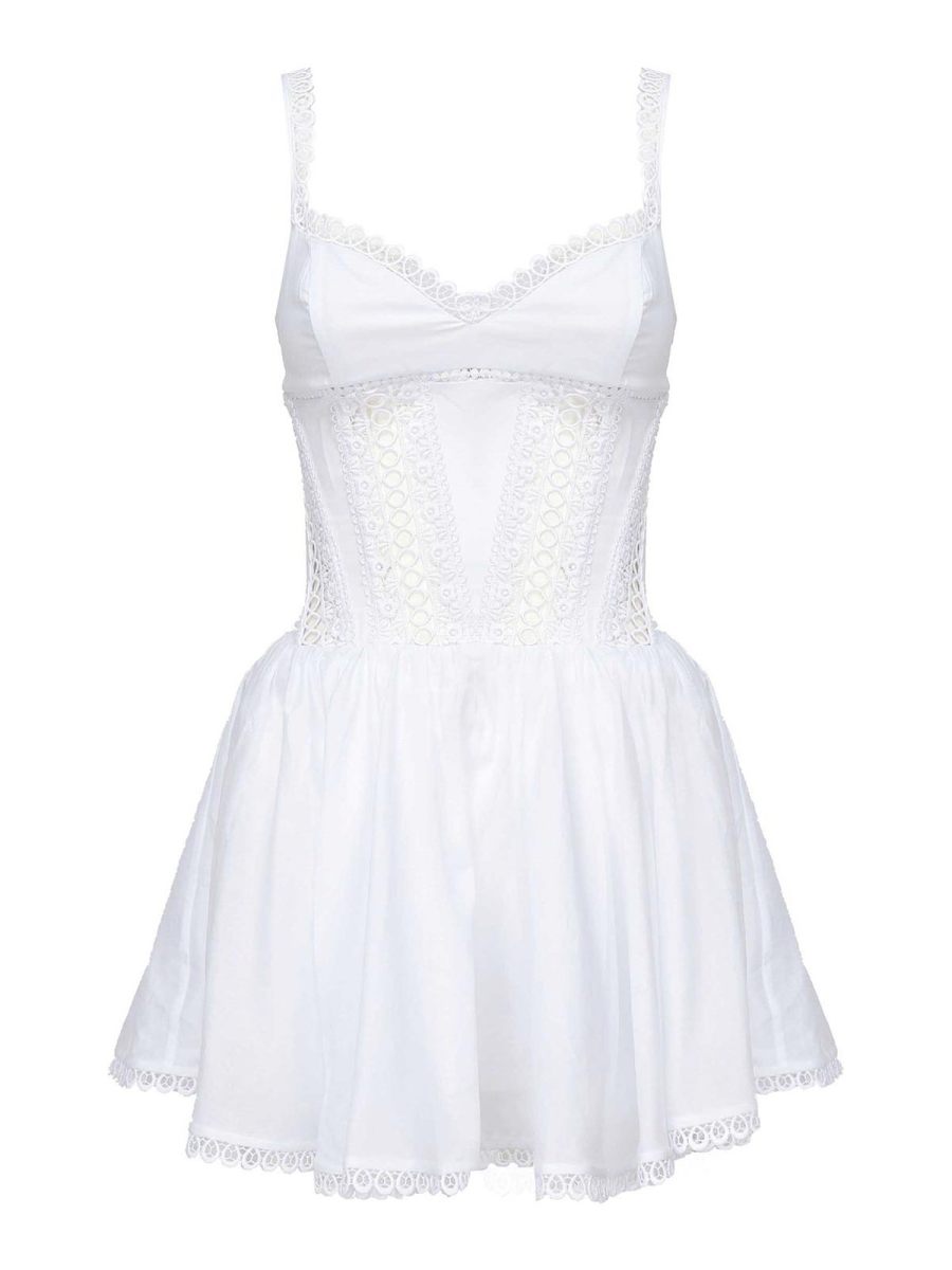 Charo Ruiz Robe Courte - Blanc
