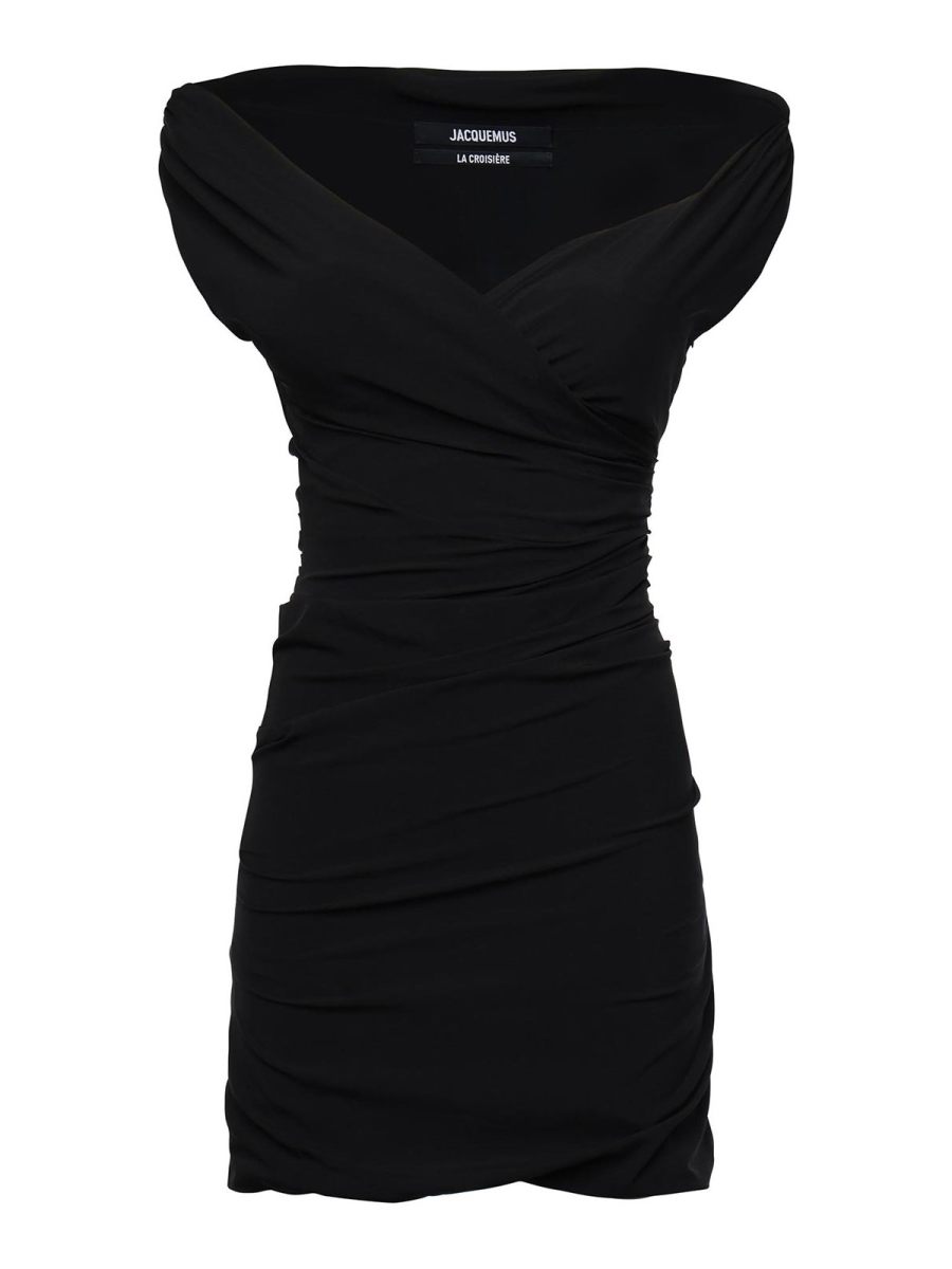 Jacquemus Robe Au Genou - Noir