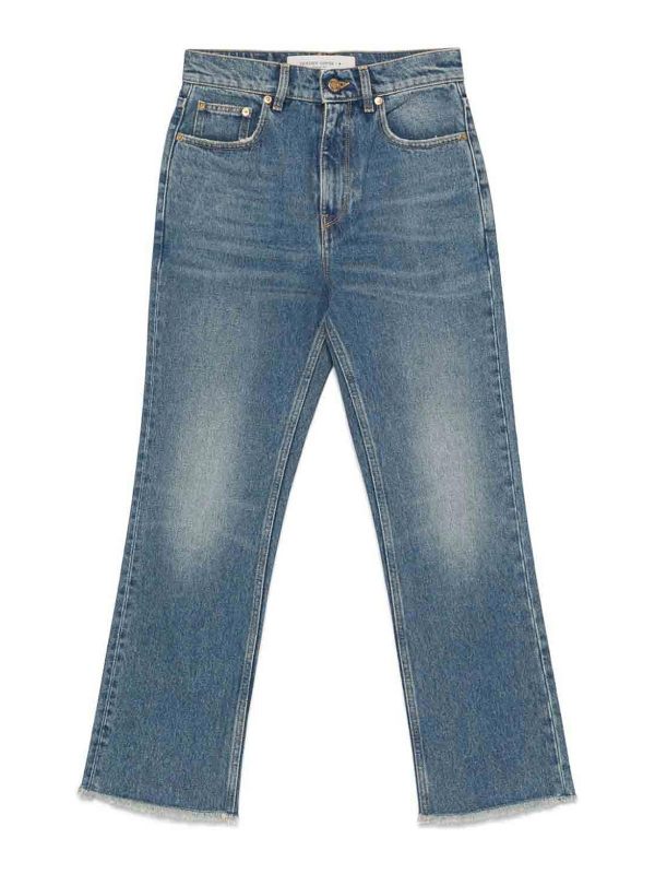 Golden Goose Jean Bootcut - Bleu