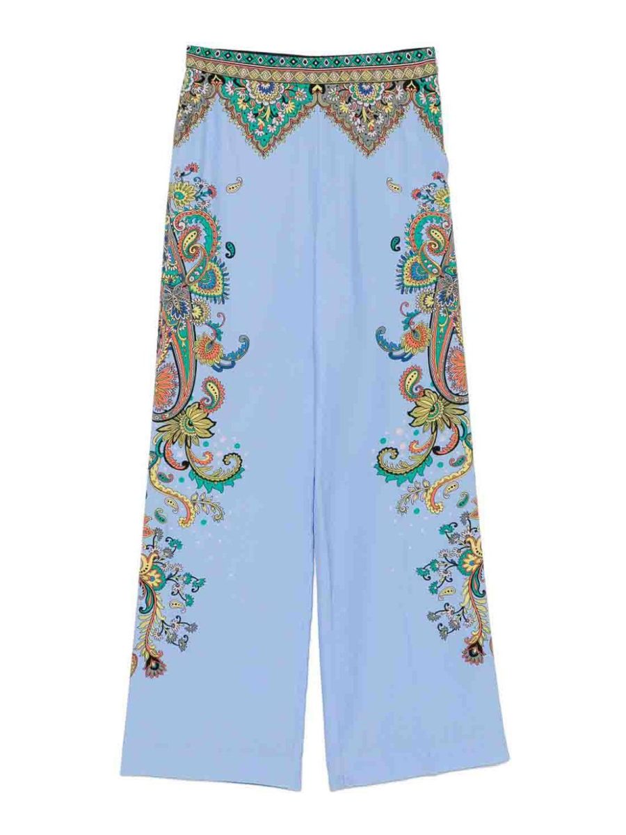 Etro Pantalons Décontractés - Bleu Clair