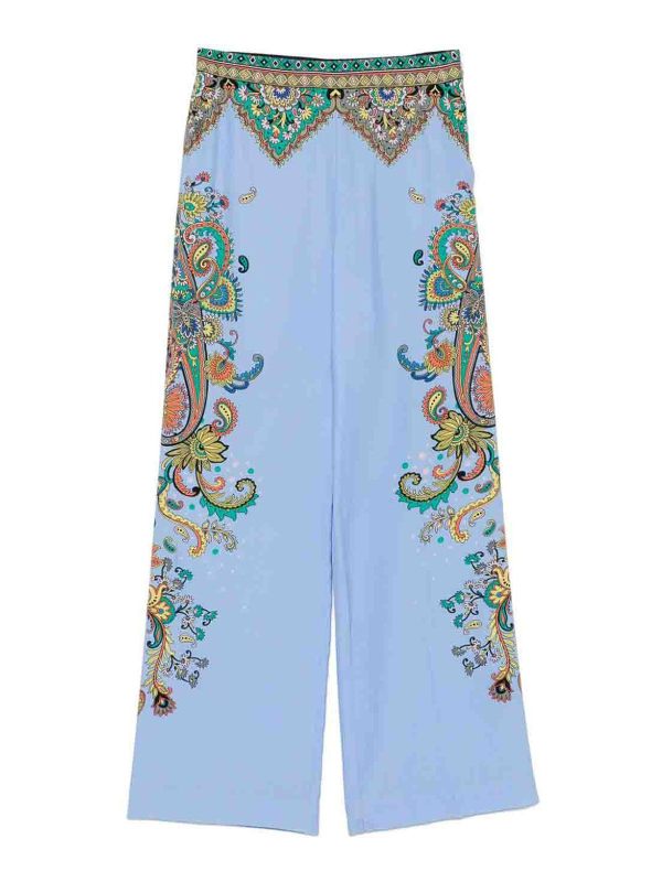 Etro Pantalons Décontractés - Bleu Clair