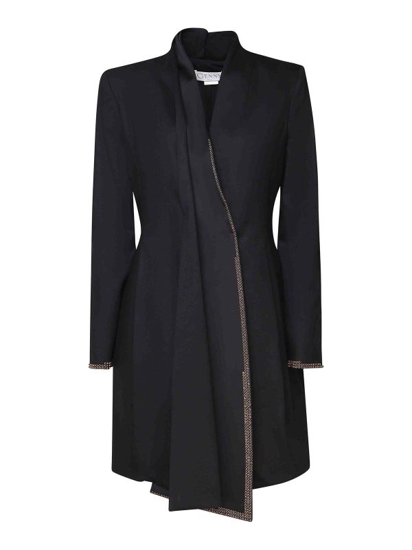 Genny Robe Au Genou - Noir