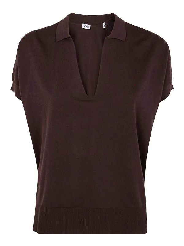 Aspesi Top - Marron