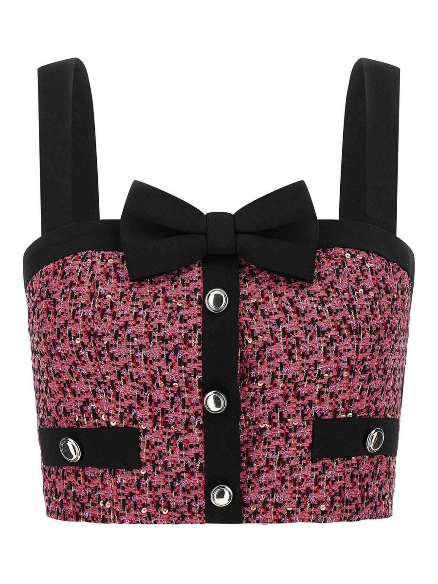 Alessandra Rich Top - Couleur Chair