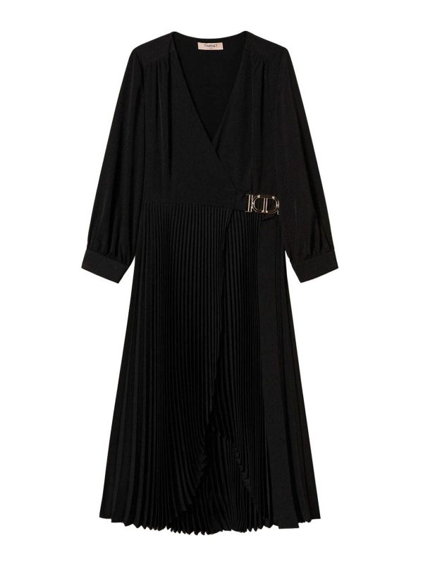Twinset Robe Au Genou - Noir