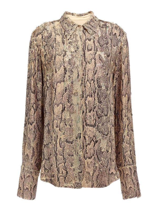 Dries Van Noten Chemise - Couleur Chair