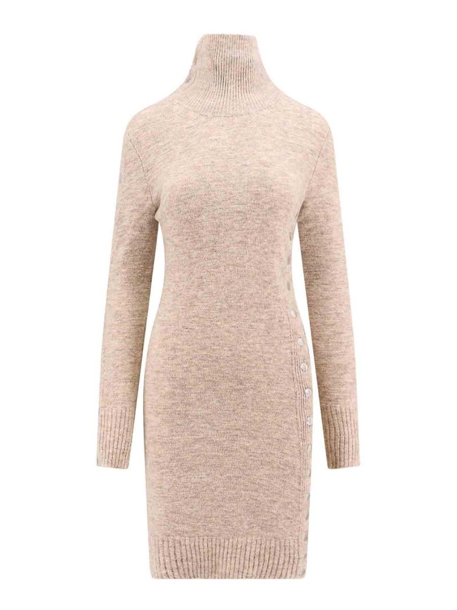 Isabel Marant Robe Au Genou - Beige