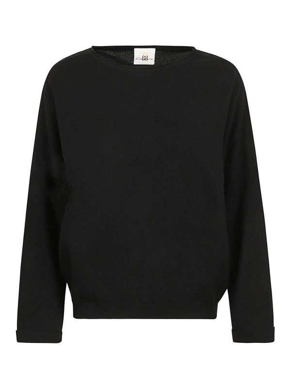 Eleven88 Pull Col Rond - Noir