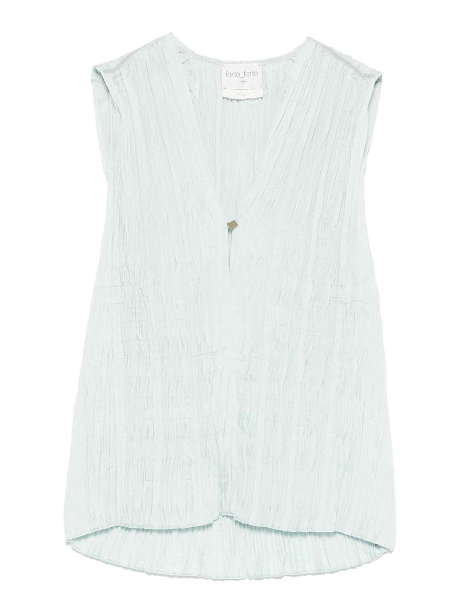 Forte Forte Top - Bleu Clair