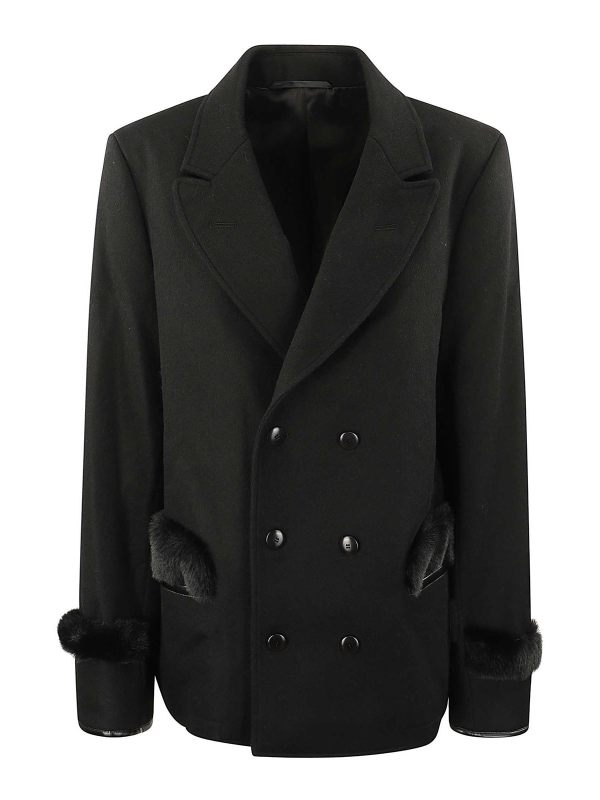 Random Identities Manteau Court - Noir