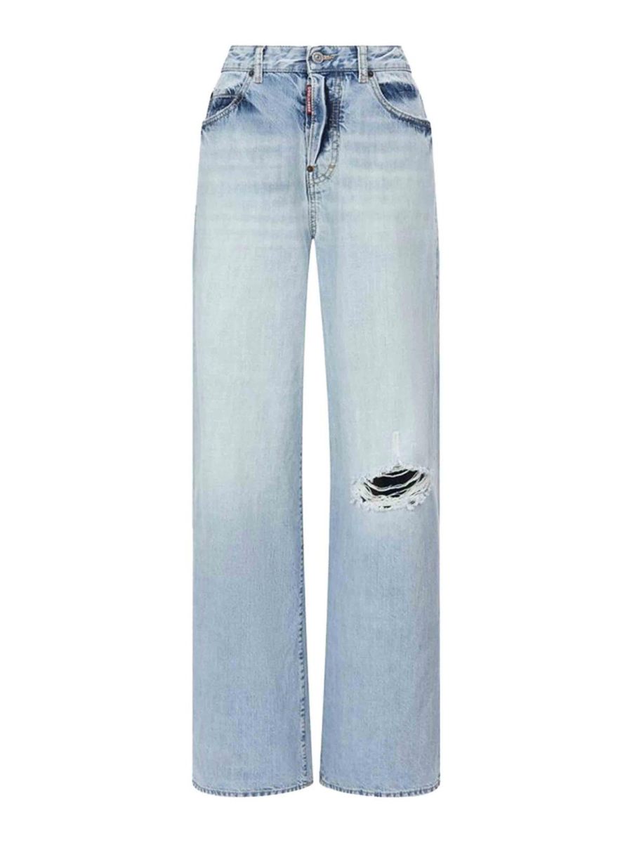 Dsquared2 Jean Bootcut - Bleu Foncé