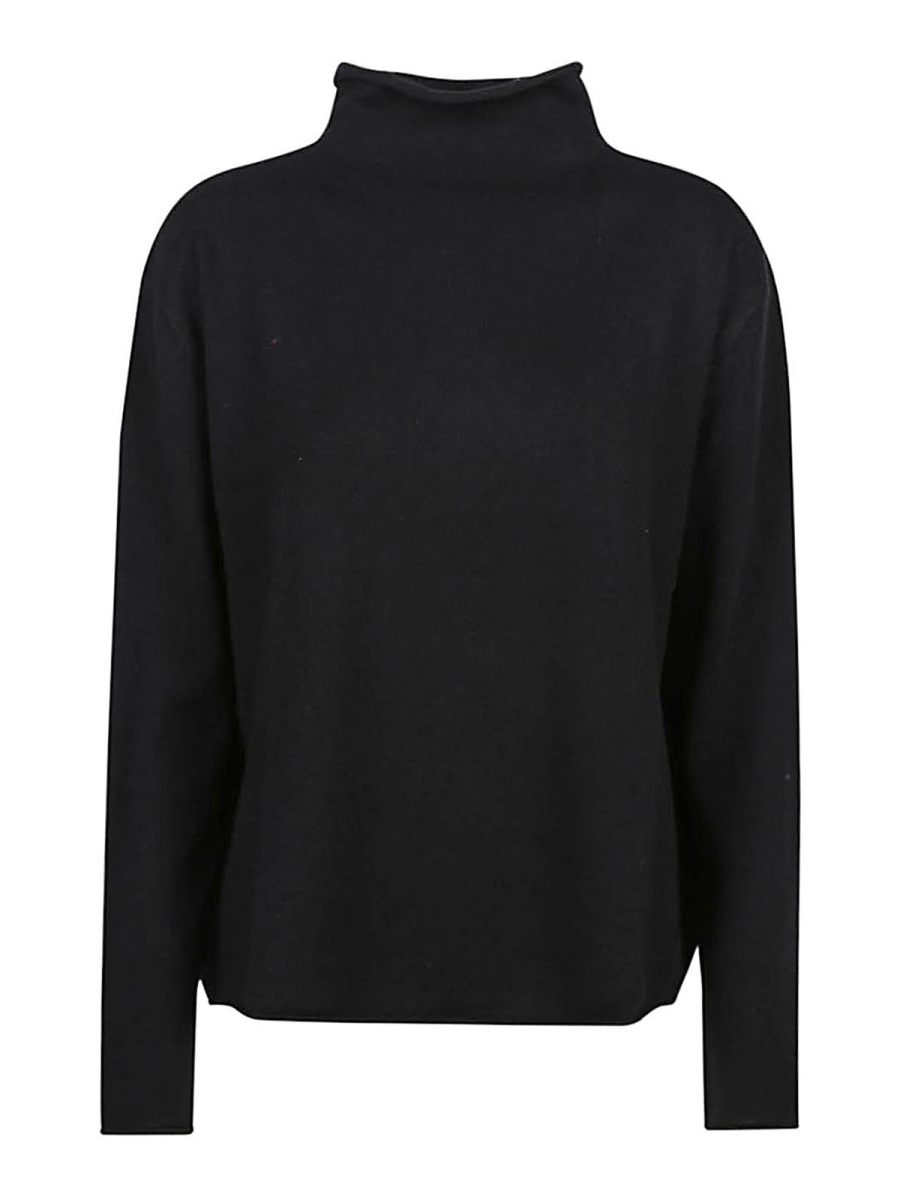 Lisa Yang Pull Col Roulé - Noir