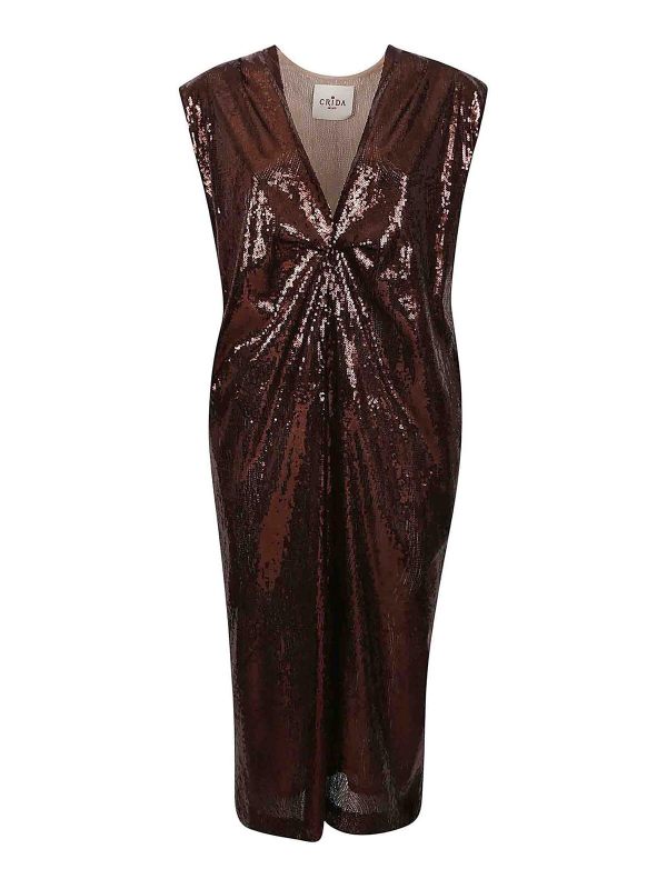 Crida Robe Au Genou - Marron