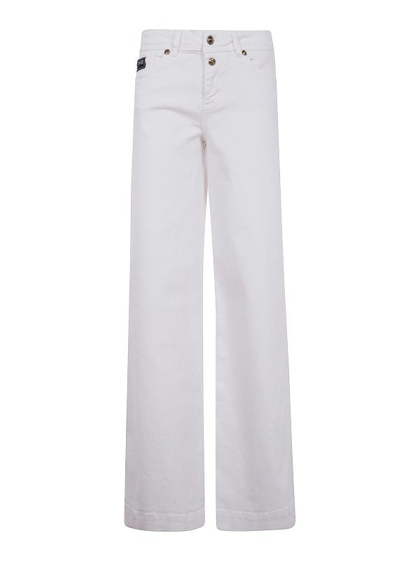 Versace Jeans Jean Droit - Blanc