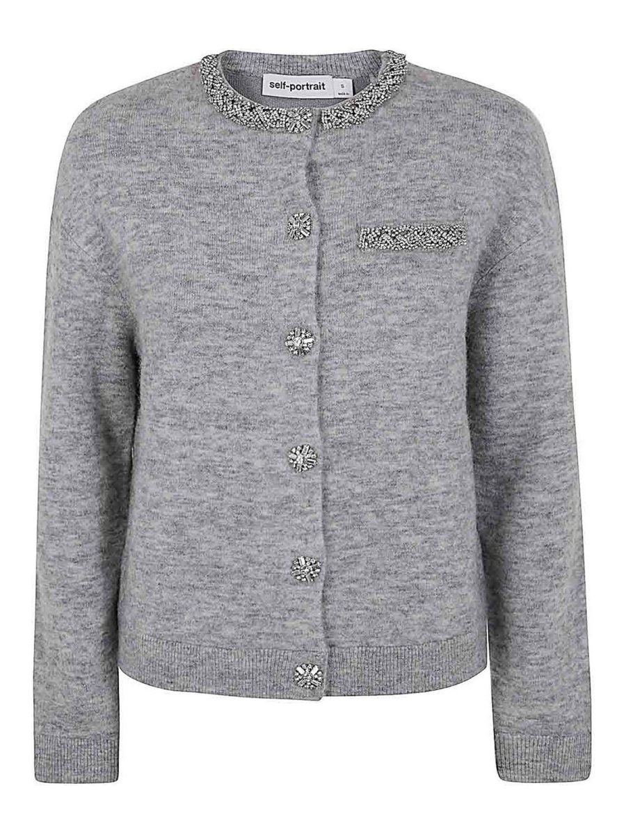 Self Portrait Cardigan - Gris