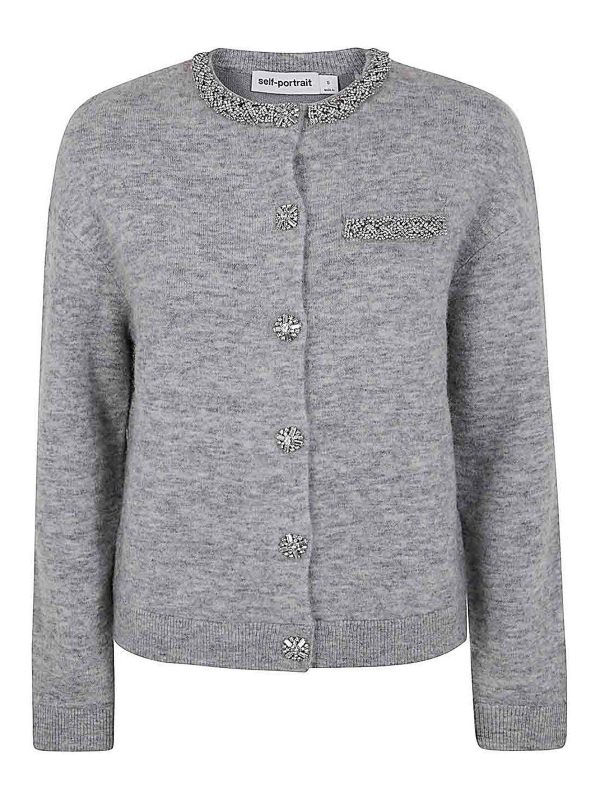 Self Portrait Cardigan - Gris