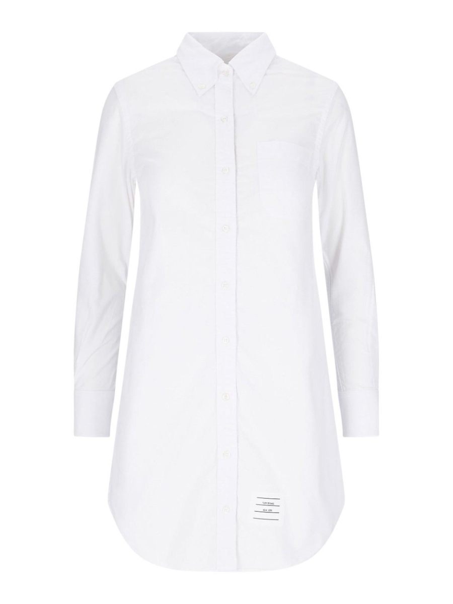 Thom Browne Robe Courte - Blanc