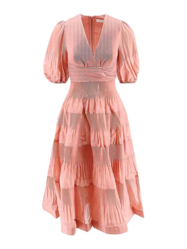 Zimmermann Maxi Robe - Couleur Chair
