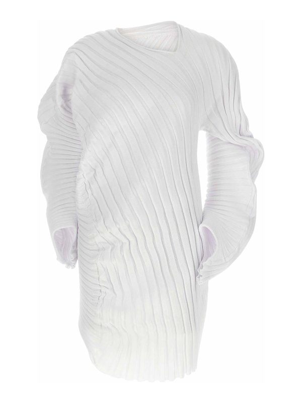 Pleats Please Issey Miyake Top - Blanc