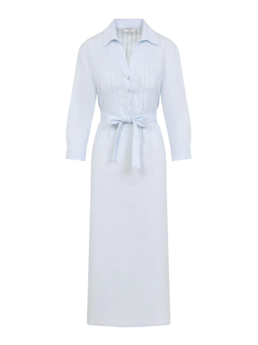 Peserico Robe Au Genou - Bleu Clair