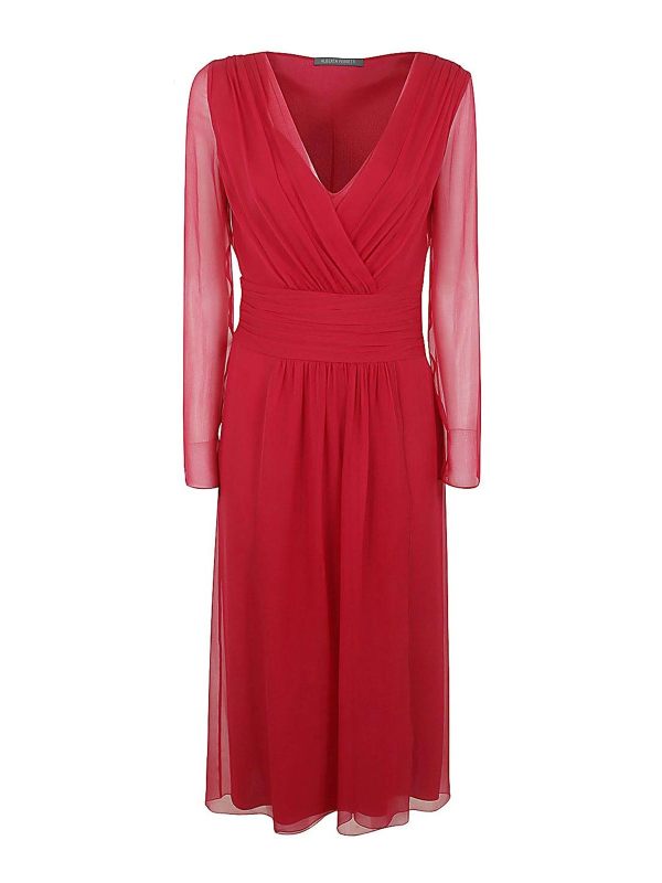 Alberta Ferretti Robe De Soirée - Rouge