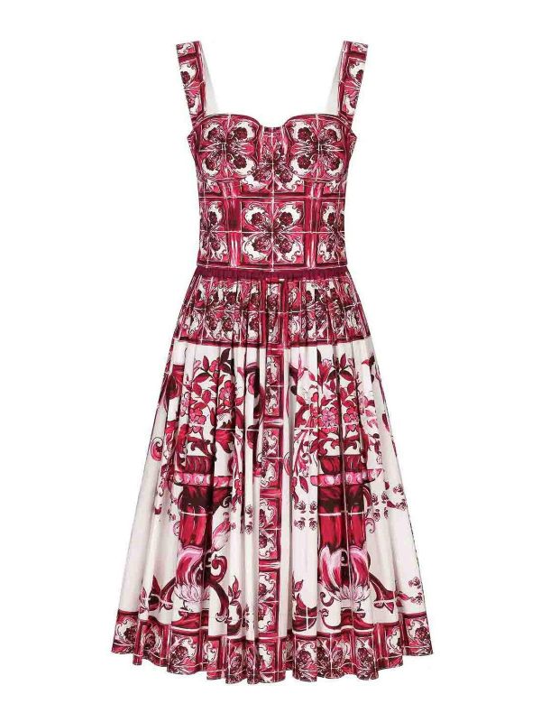 Dolce & Gabbana Robe Au Genou - Blanc