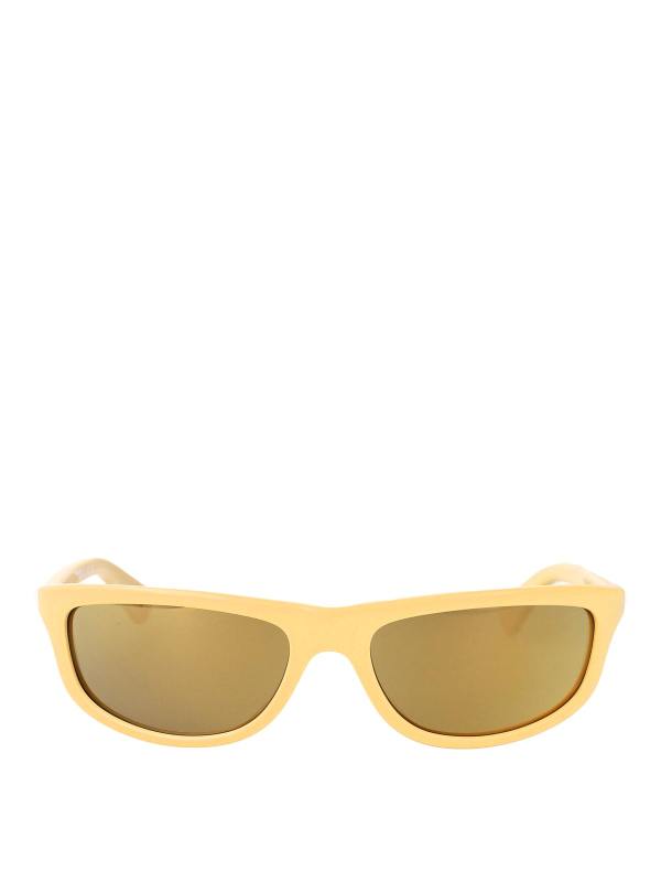 Bottega Veneta Lunettes De Soleil - Jaune