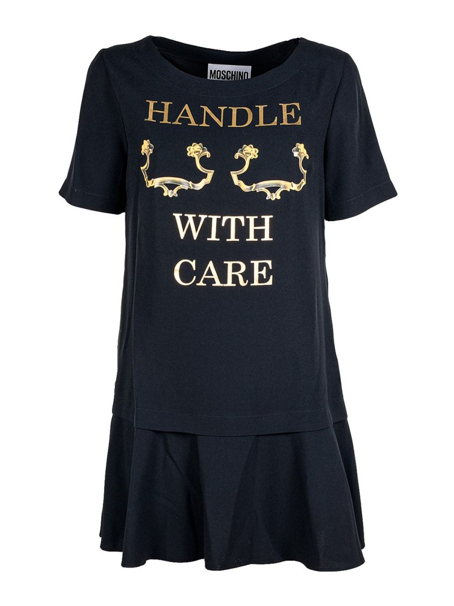 Moschino Robe Courte - Noir