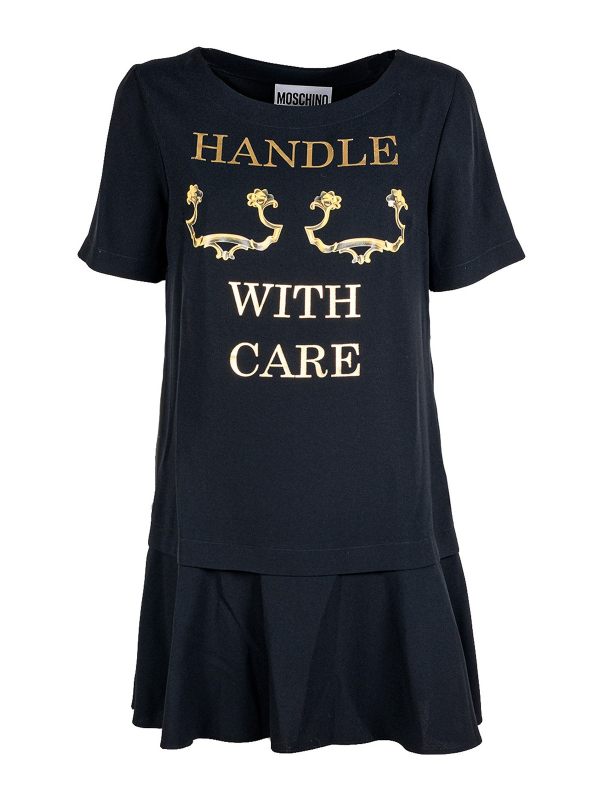 Moschino Robe Courte - Noir