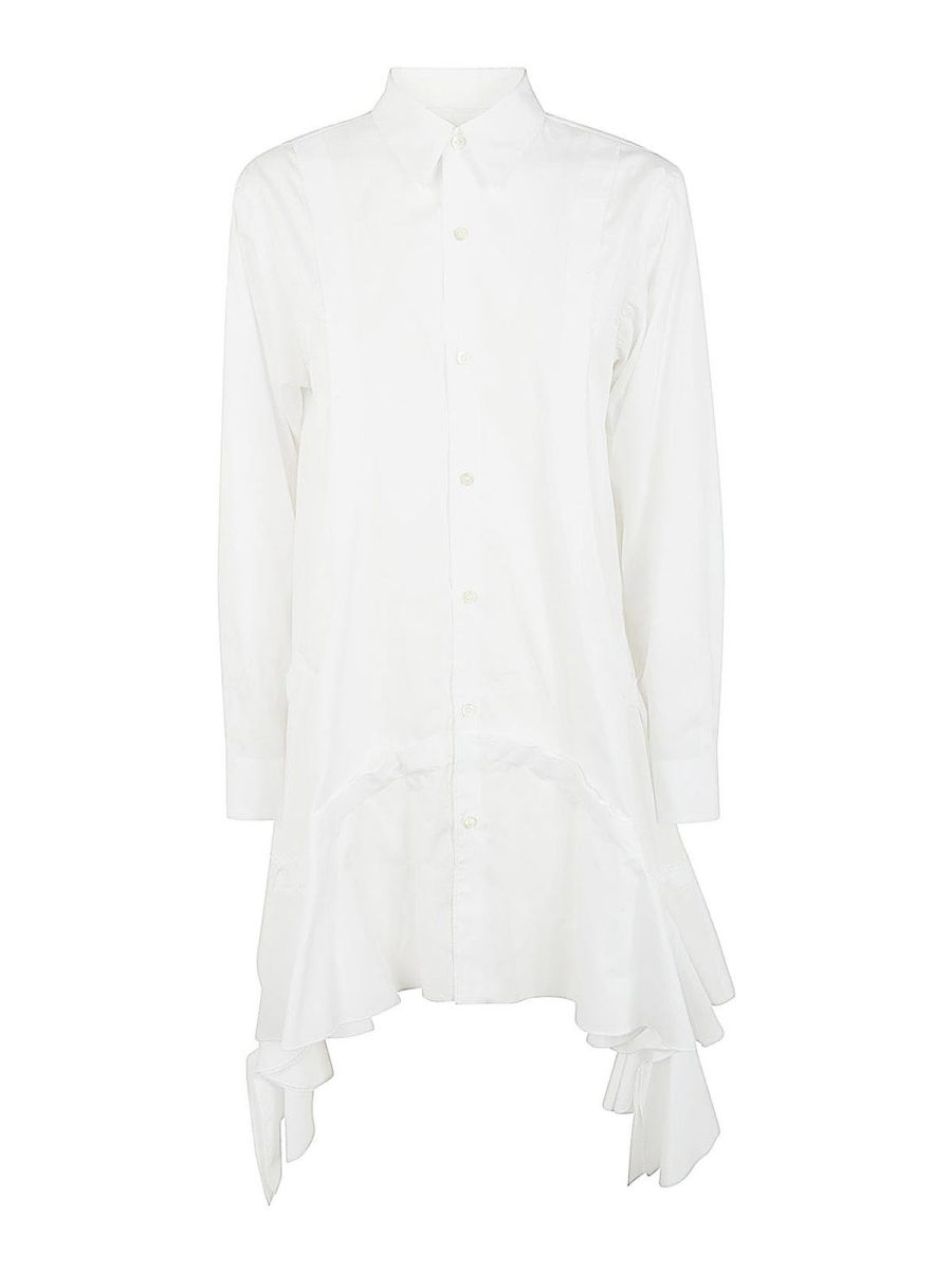 Comme Des Garcons Robe Au Genou - Blanc