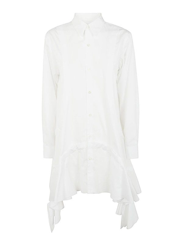 Comme Des Garcons Robe Au Genou - Blanc