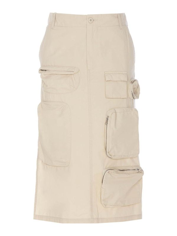 MM6 Maison Margiela Jupe Midi - Beige